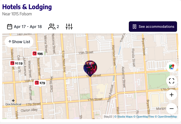 Venue identity & location